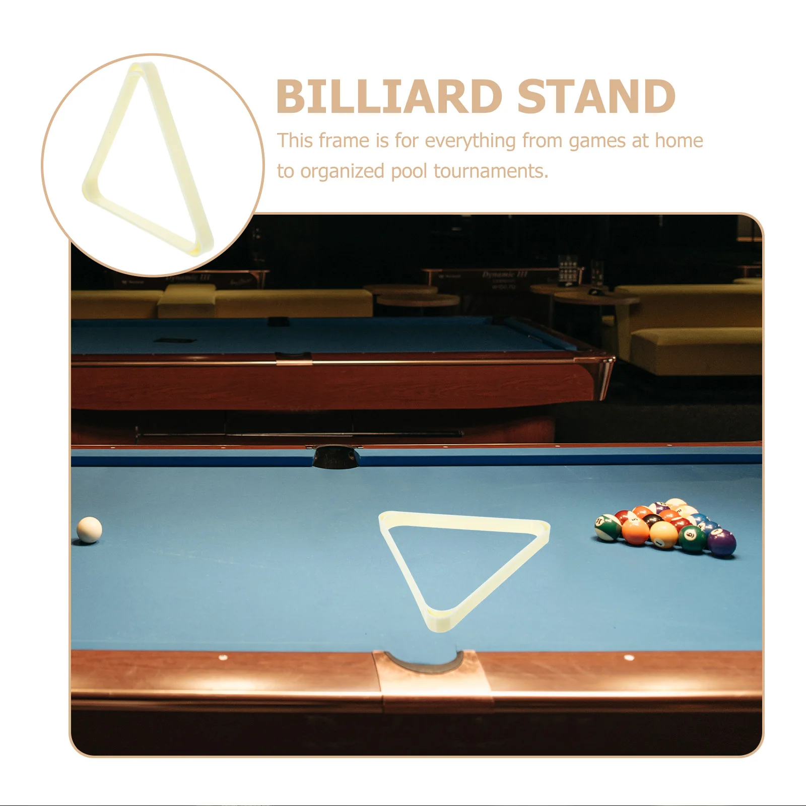 

Billiard Ball Storage Rack ABS Durable Triangle Frame Pool Table Accessories Snooker Ball Holder Organizer Billiards Rack