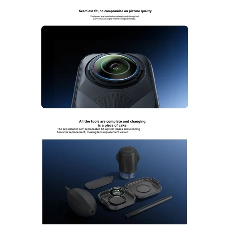 【البيع الساخن】لـ Insta360 X5 لتجربة التصوير الفوتوغرافي المحسنة لاستبدال الكاميرا جزء إصلاح زجاج العدسة ملحقات الغيار الأساسية
