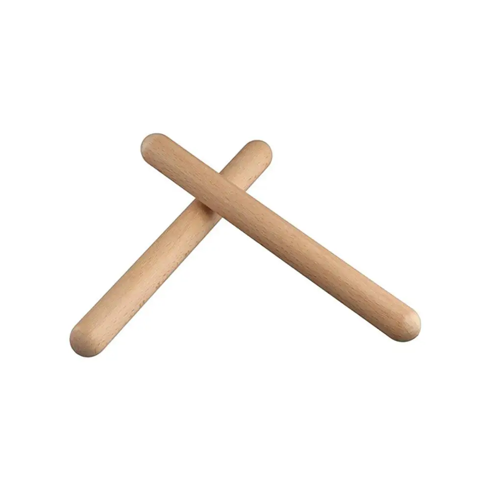 Children Claves Percussion Instrument Rhythm Learning Wood Color Musical Beating Drum Sticks Rhythm Sticks Musical