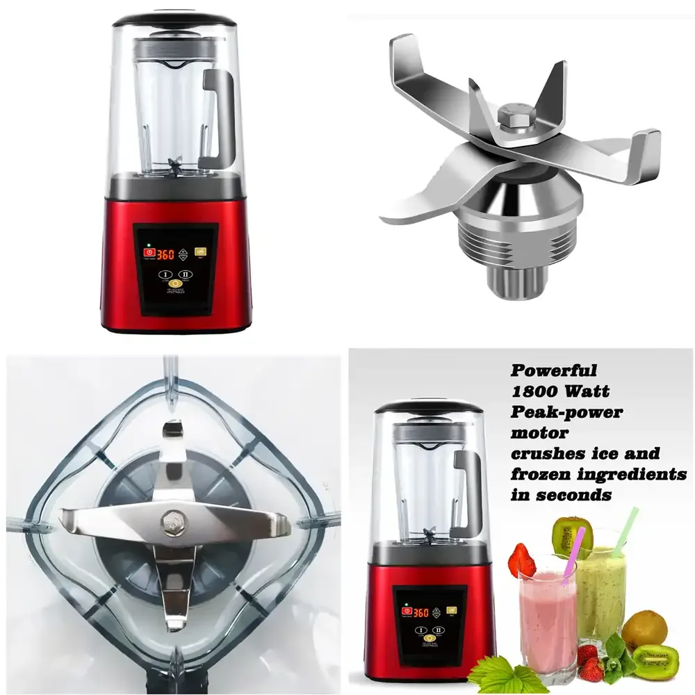 A7700 Commercial Blender, 1800W Vacuum Blender Professional-Grade Quiet Shield with Timer
