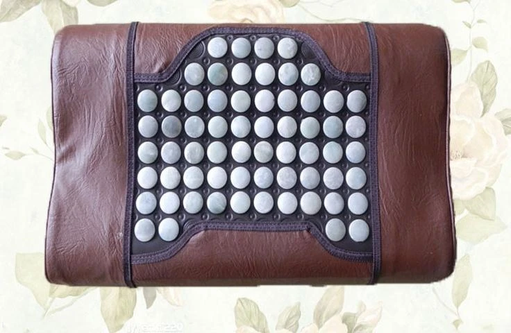 Natural jade cervical pillow ms tomalin energy health health care cervical massage pillow massager heating