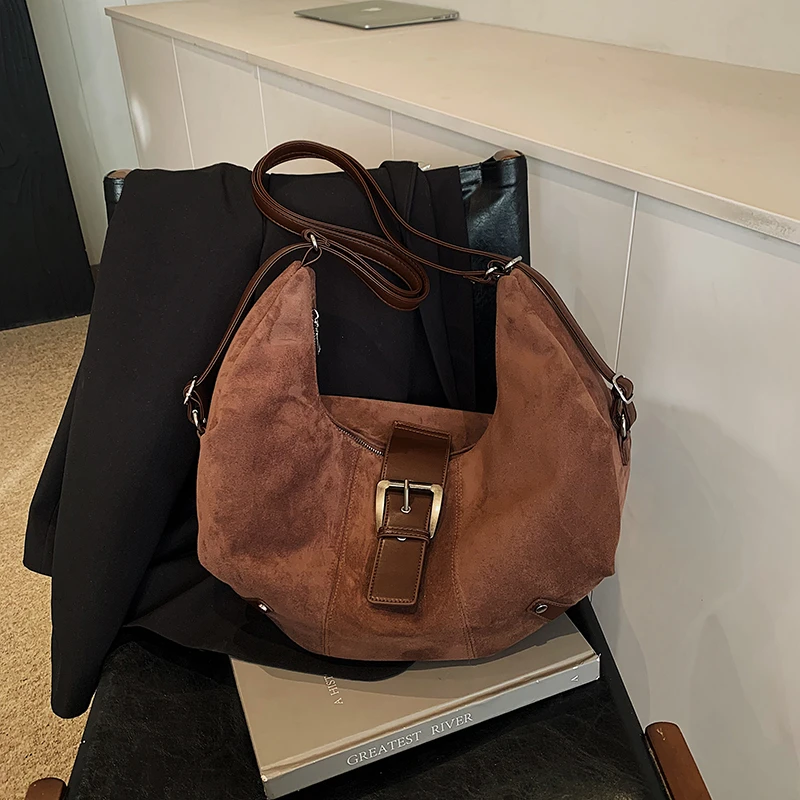 

Versatile Buckle Strap Crossbody Bags Nylon Zipper 2025 Fashion Bags for Women Hot Sale Solid Zipper Retro Women's Handbags