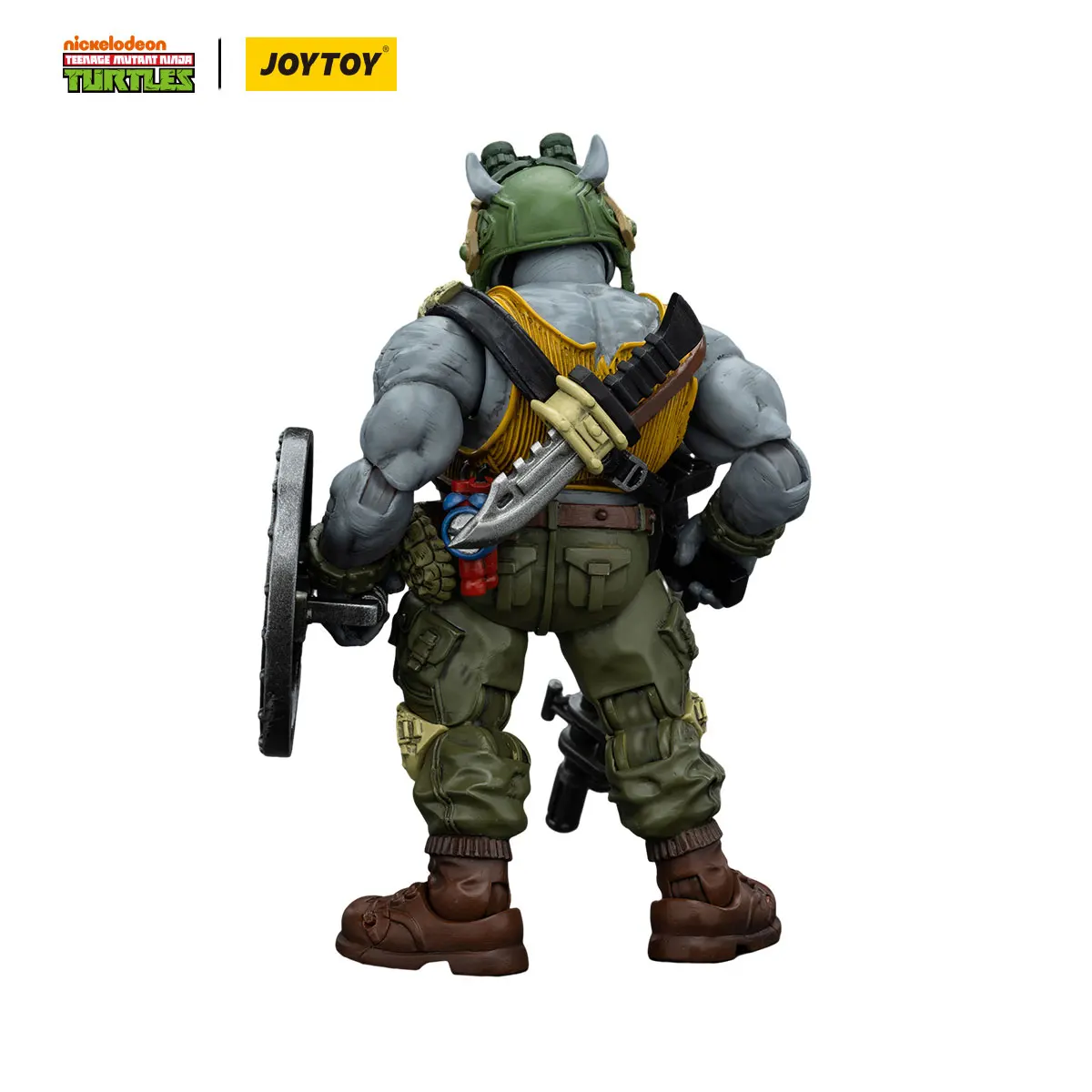 Teenage Mutant Ninja Turtles Original JOYTOY TMNT Rocksteady Action Figure 1/18 Genuíno Modelo Colecionável Boneca Ornamento Presente