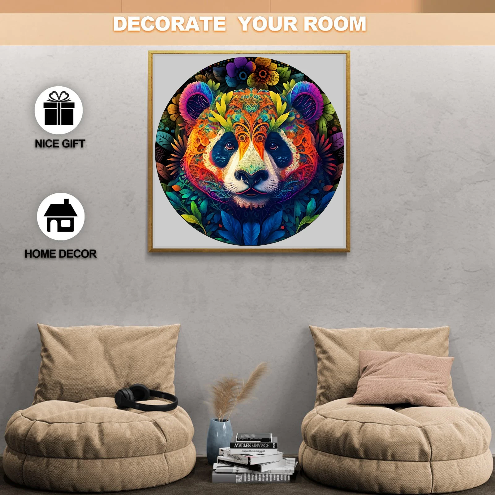 Panda Puzzle in legno per Jigsaw Lover, lo Stress unico allevia i giocattoli, regalo di compleanno di natale Home Decor Family Game