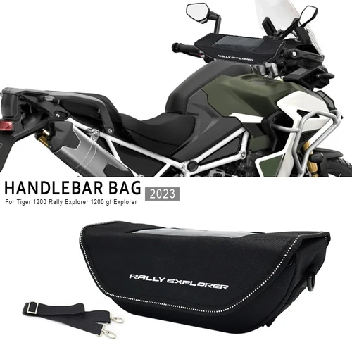 Bolsa de almacenamiento para manillar de motocicleta, impermeable y a prueba de polvo, para Tiger 1200 rally explorer 1200 gt explorer 2023