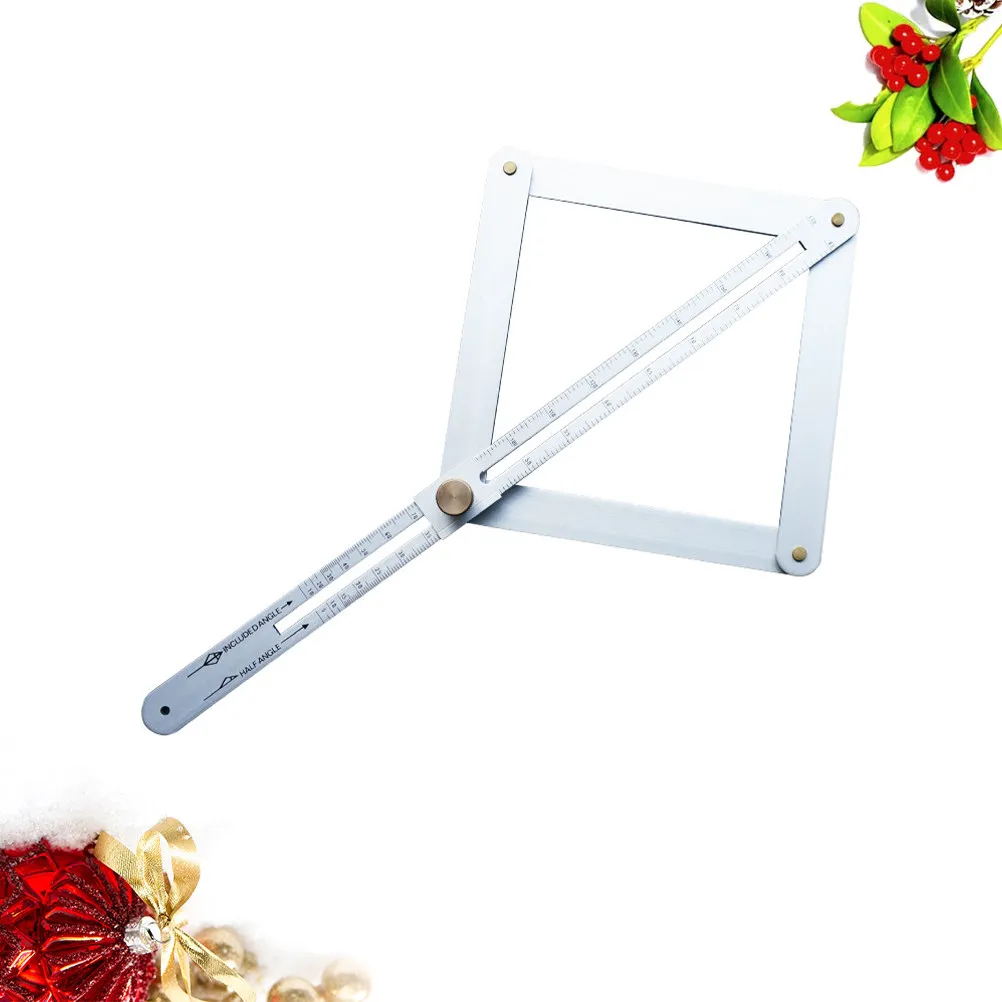 Aluminum Alloy Diagonal Measuring Tool Adjustable Angle Ruler Anti-Oxidation Durable Construction Use Steady Cast Metal Stock