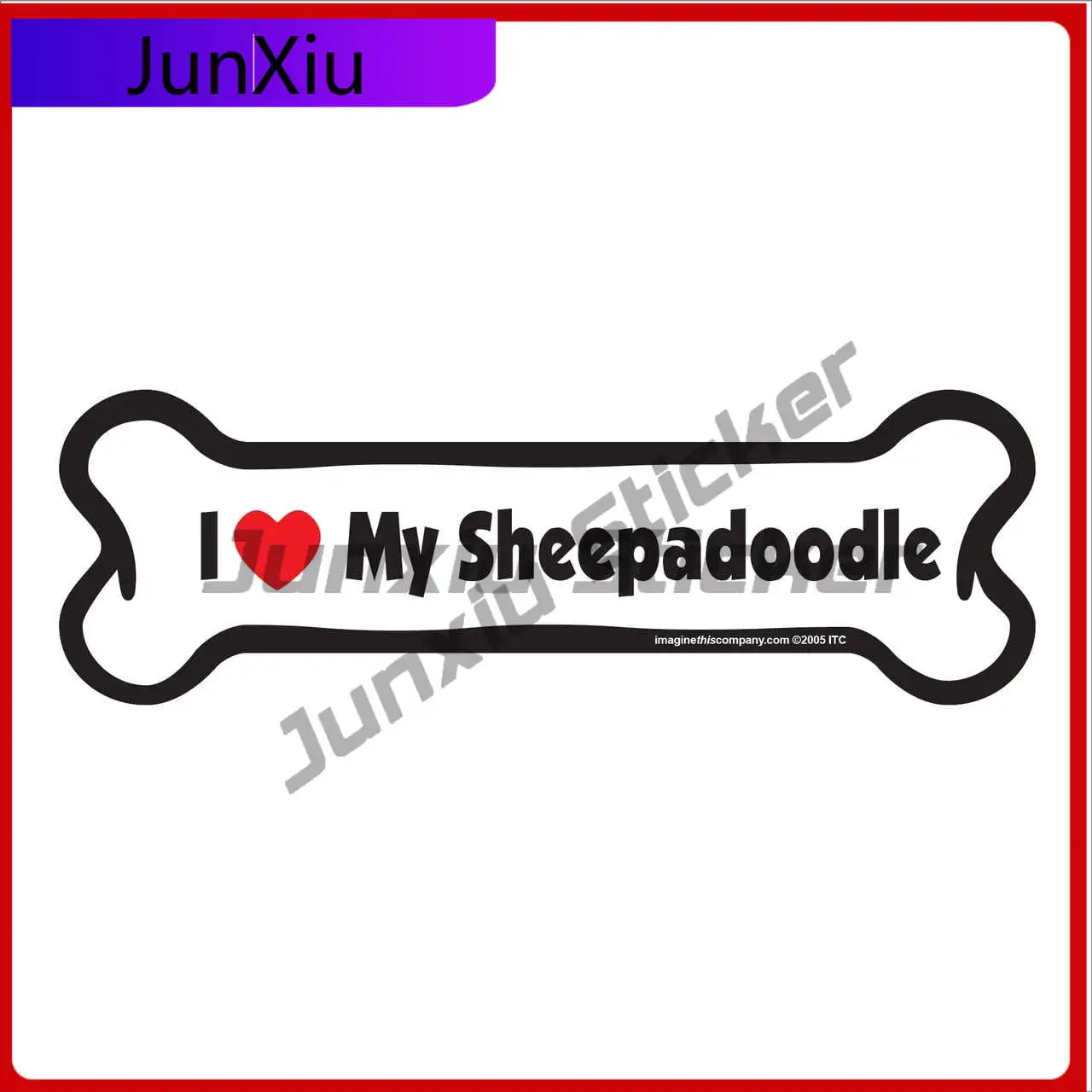 

I Love my Sheepadoodle Cool Car Laptop Walls Camper Van Motor Home Camper Van Truck Gift Cool Retro Aesthetic Retro Trendy Funny