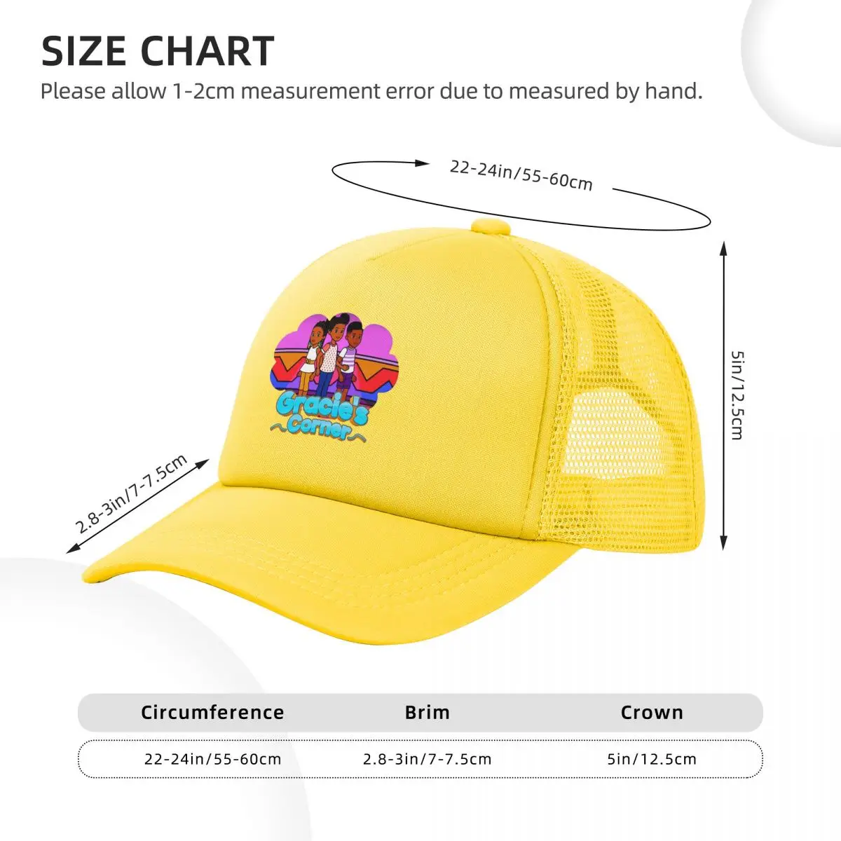 Gracies Family Corner Cute Phonic's Song Mesh Baseball Caps Snapback Baseball Hats Casquette Outdoor For Men's And Women's