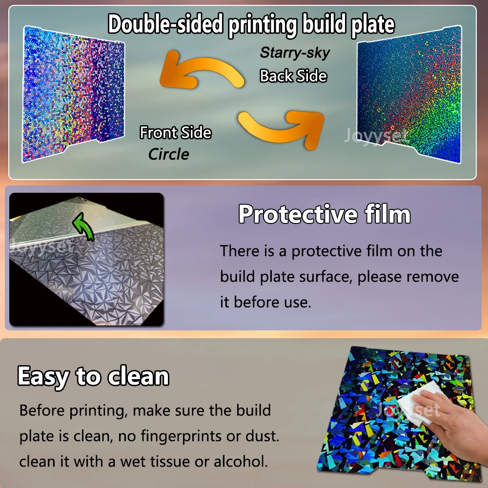 For Bambu Lab H2D H2S Build Plate PEO PET PEY PEI Sheet Double-sided 3D Printing Bed Spring Steel Sheet for Bambulab H2D Parts