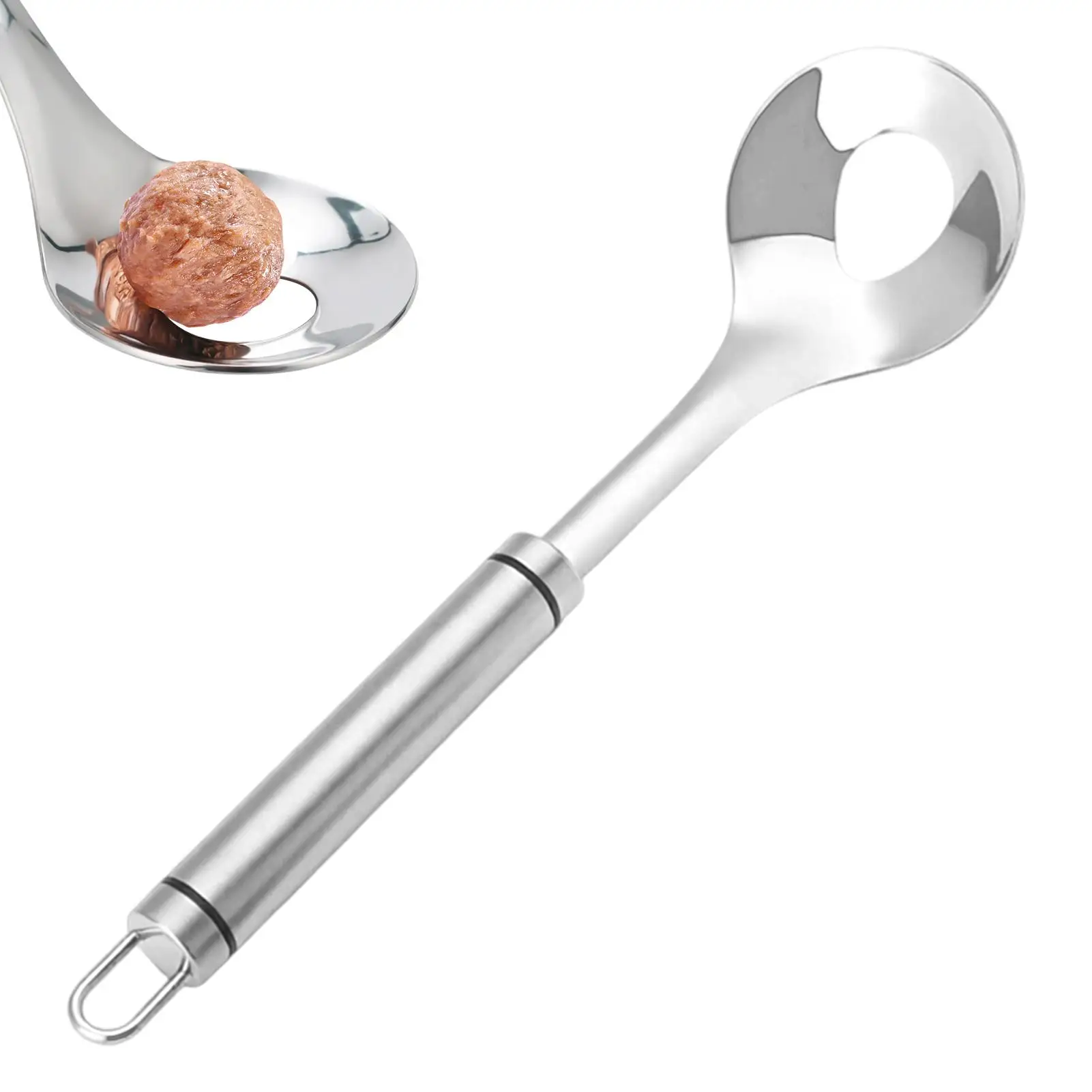 1pcs Meatball Scoop Ball Maker Ergonomic Stainless Steel Manual Long Handle Meatball Maker Scoop For Home Dinning Party Family