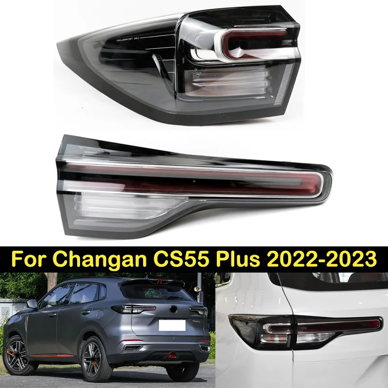 

DECHO Taillight For Changan CS55 Plus 2022-2023 2 Generation Brake Light Rear bumper Taillights taillamps tail light tail lamp