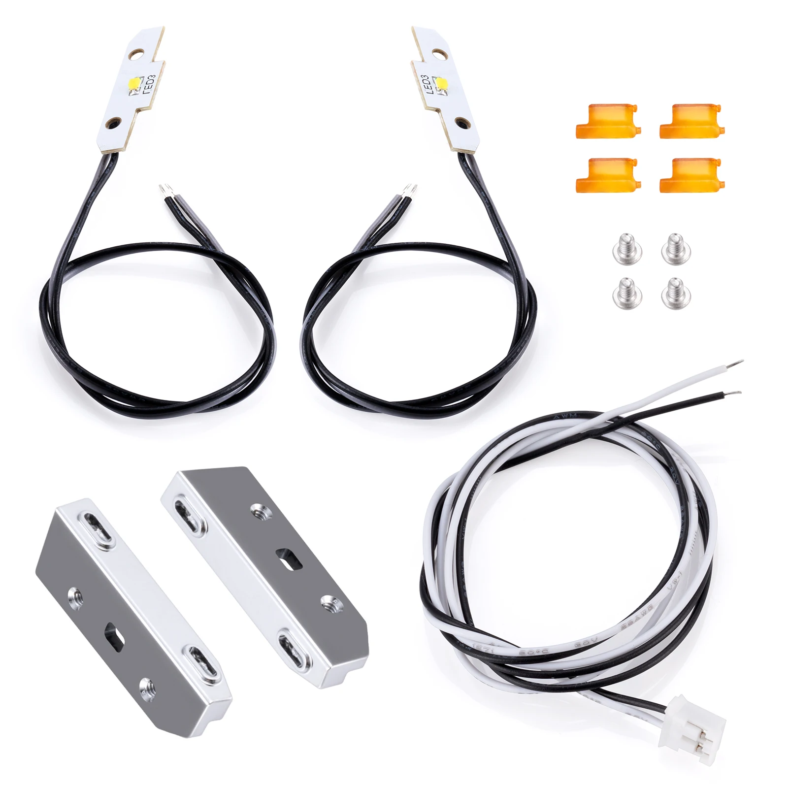 AXSPEED LED Side Foot Pedal Step Lamp Cab Decor LightingFor 1/14 Tamiya RC Tractor Trailer Truck FH16 Truck Upgrade Accessories