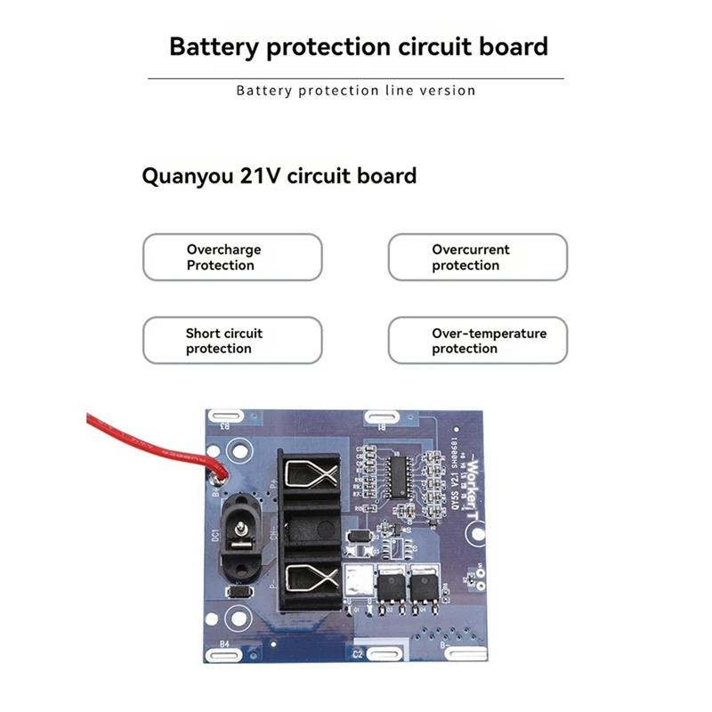 21V Li-Ion Battery Case Kit 10*18650 Battery Pack Accessories With Circuit Board For Power Tools Accessories