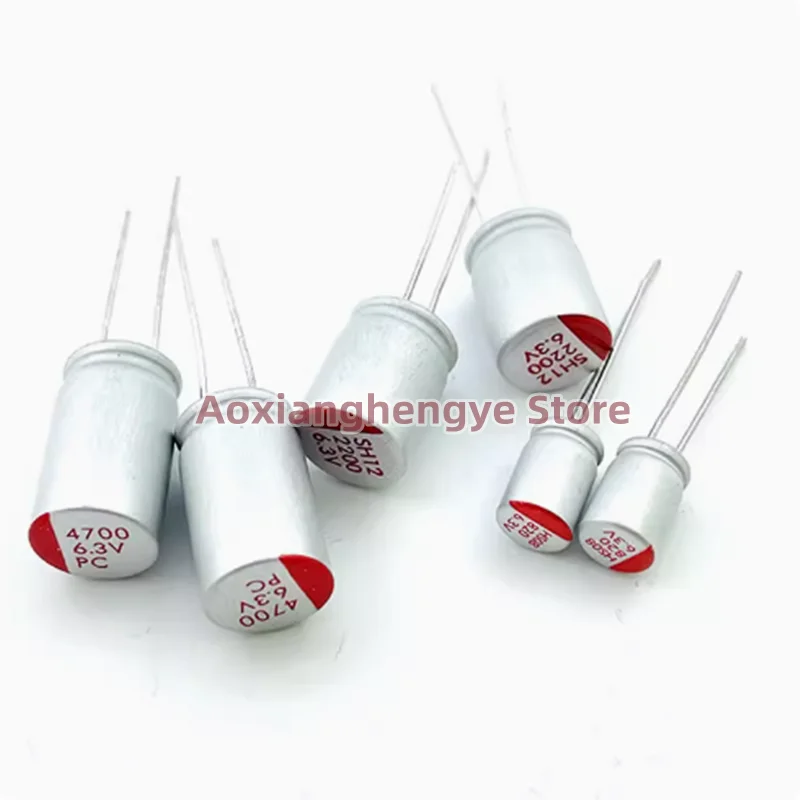 10 szt. 6.3V 10V 16V 25V 35V 330UF 560UF 680 820UF w linii półprzewodnikowy kondensator elektrolityczny