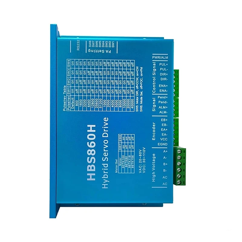 

DM860H DSP Digital Stepper Motor Driver 57/86 with Fan for Reascal DMA860H Replacement