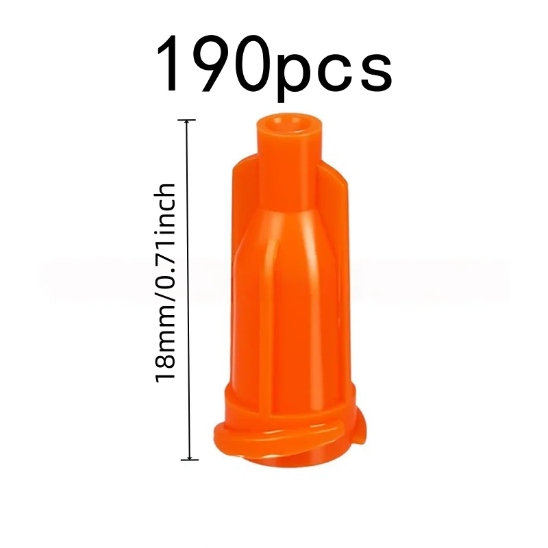 190 pcs Dispensing Tip Covers, Dispensing Needle Protection, Leak Proof Seal, Durable Plastic Material