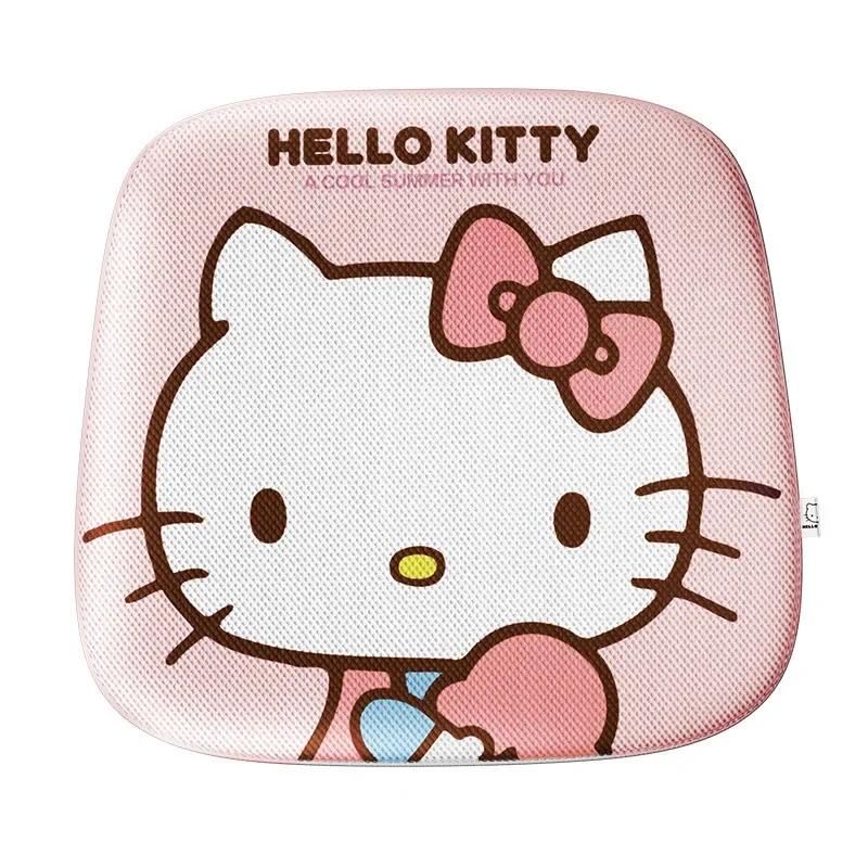 Echte Auto Gel Taille Kissen Lenden kissen Taille Unterstützung Sanrio Hallo Kitty Cartoon neues Auto niedlichen Auto Zubehör Geschenk