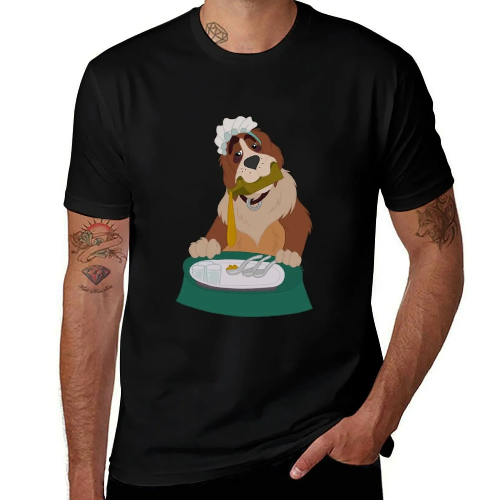 Nana Pouring Drinks Teal Background T-Shirt man t shirts graphic T-Shirt