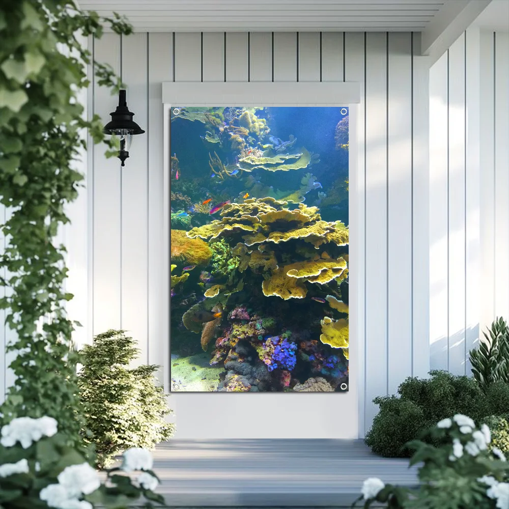 

Undersea Landscape Flag Flag Wall Decor Painting Tapestry Banner Flag Room Decoration Aesthetic