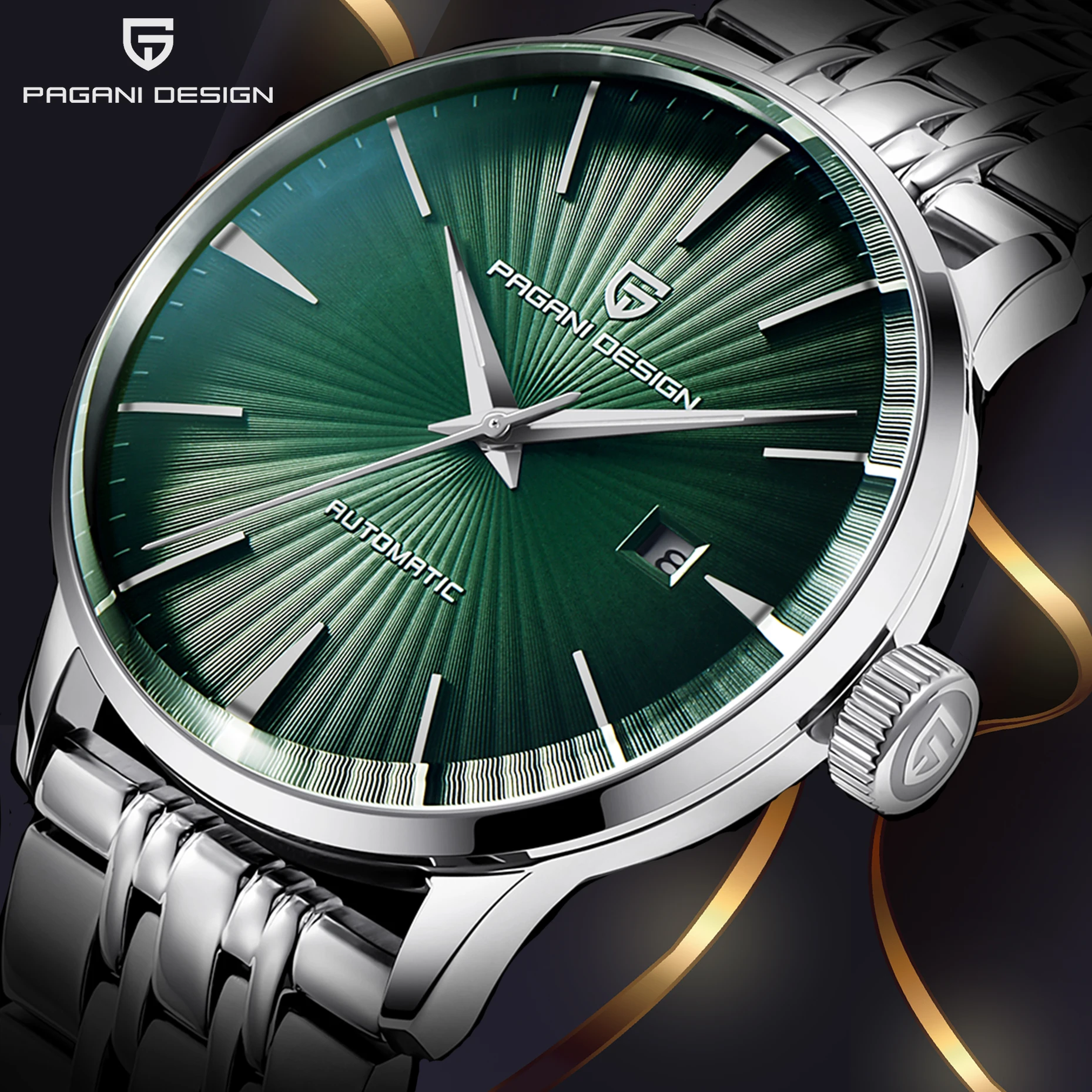 PAGANI Design 2022 Men Automatic Mechanical Watches Sapphire Stainless Steel Waterproof Seagull 2813 Watch Clock Montre Homme