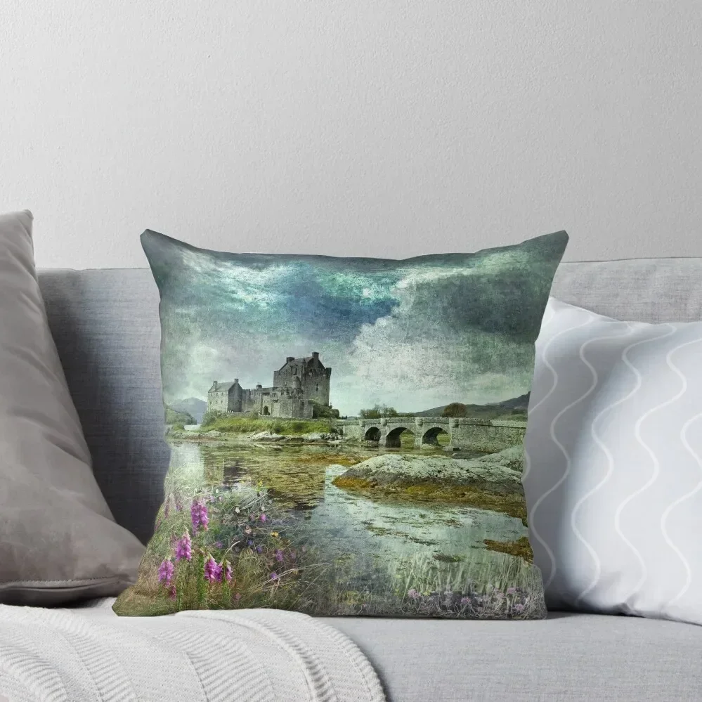

Eilean Donan Castle - Spirit of the Highlands Throw Pillow pillow cover christmas Couch Cushions pillow