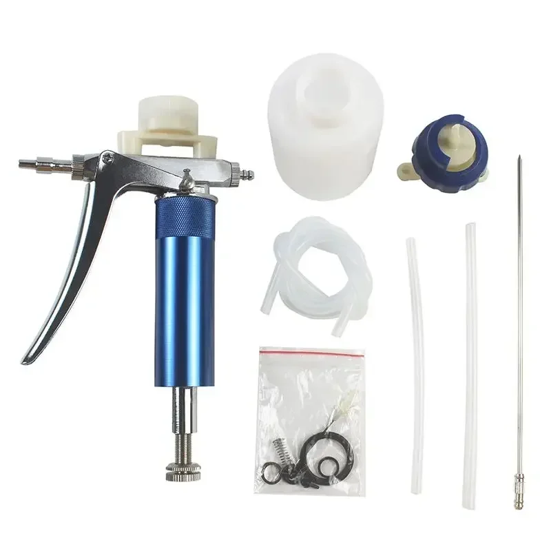 A Continuous Chicken Vaccine Automatic Injector 0.5ml Adjustable Stainless Steel Cartridge Veterinary Injector