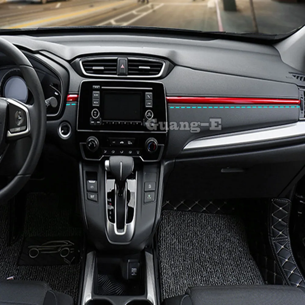 

For Honda CRV CR-V 2017 2018 2019 2020 2021 2022 Sticker Middle Co-Pilot Glove Dashboard Box Front Trim Lamp Panel Frame Parts