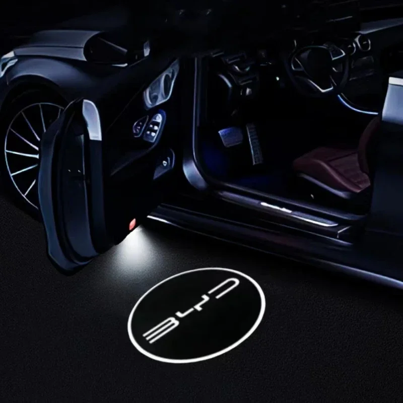 

LED Car Door Welcome Laser Courtesy Ghost Shadow Projector Lamps Interior Lights For BYD ATTO3 YUAN Car Accessories Decoration