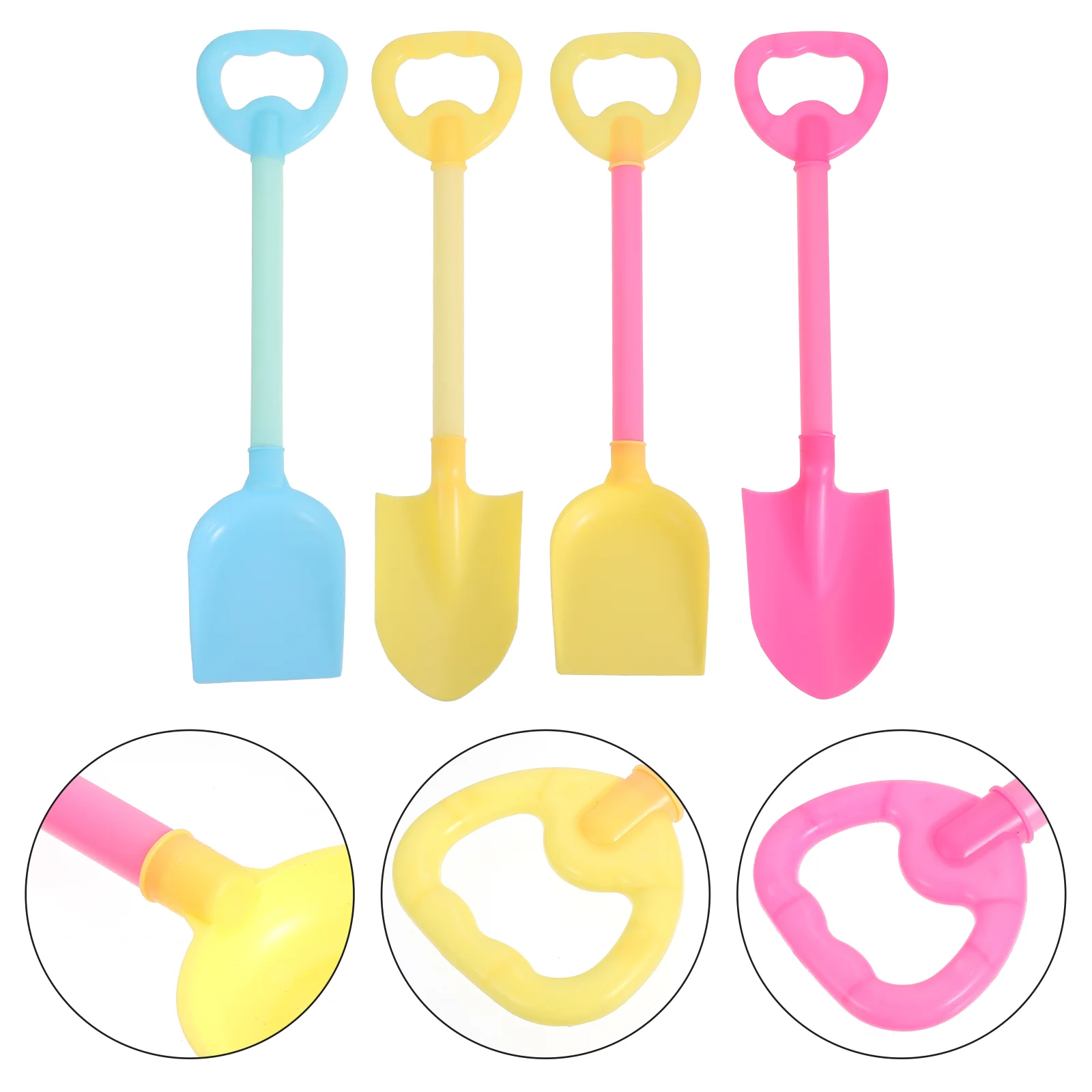 4 Pcs Children's Beach Sand Toys for Kids Tools Sandbox Creative Shovels Plastic outside Convenient