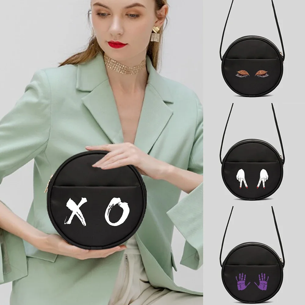 Women's Bag Handbags Trend Basic Bags Chest Pattern Series Round Bag Commuter Can Be Diagonal Canvas Cosmetic Organizer