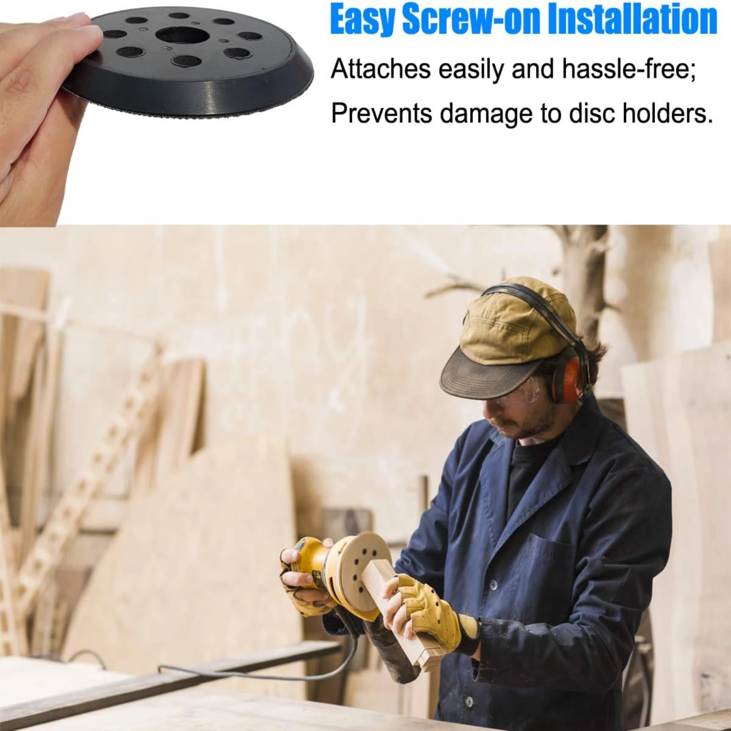 Высокопрочная 5-дюймовая шлифовальная подушечка премиум-класса с липучками и повышенной производительностью. Очень жесткая подложка — совместима с Milwaukee 6021.