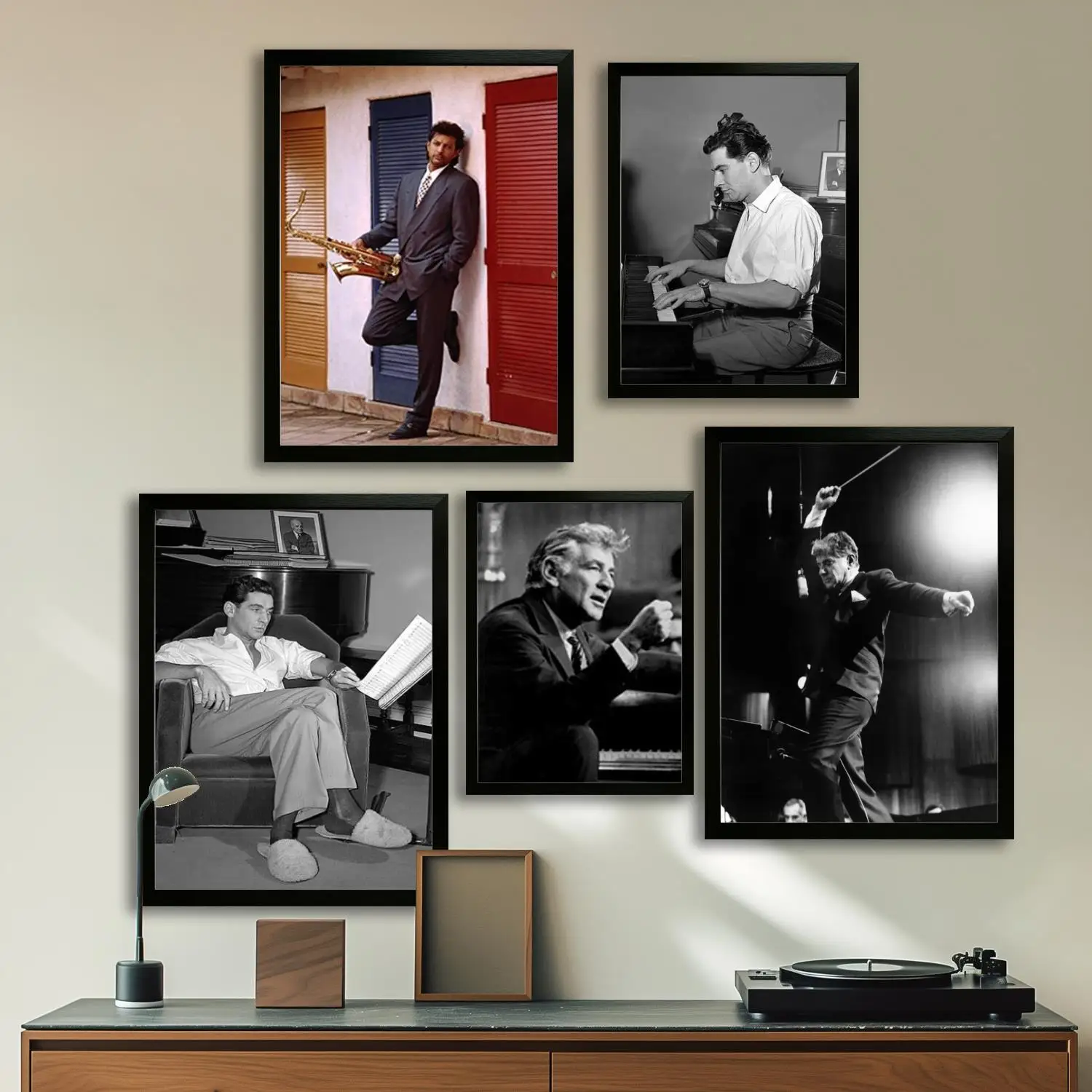 Leonard Bernstein Canvas Art Poster, Wall Art Picture Print, Modern Family Bedroom Decor Posters,Decorative painting