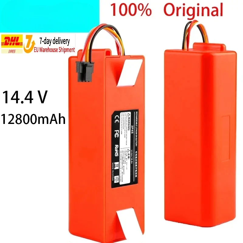 

Marke Neue 14,4 V 12800mAh Li-ion Batterie Staubsauger Zubehör Für Mi Robot Robotik Reiniger Roborock S50 S51 T4 T6