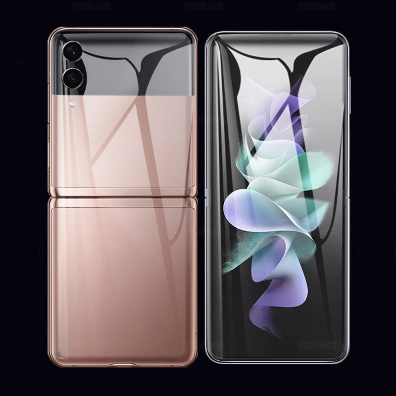 Front Back Matte Hydrogel Film For Samsung Galaxy W23 W24 W25 Z Flip 3 4 5 6 7 FE Clear Soft Screen Protector Anti Fingerprint - Image 2