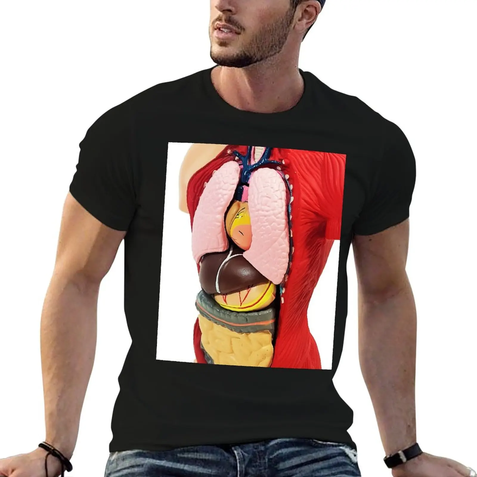 Human Torso Anatomy Model T-Shirt graphic shirts kawaii clothes korean fashion cotton graphic tees mens workout shirts