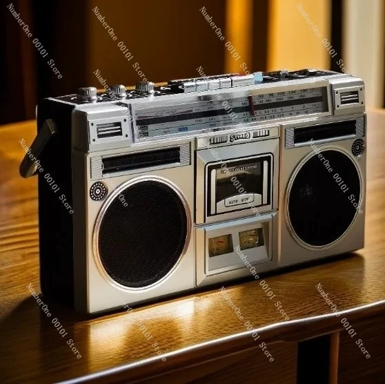 Retro Nostalgic Stereo Dual Channel Tape Machine Cassette Machine Radio Recorder Bluetooth