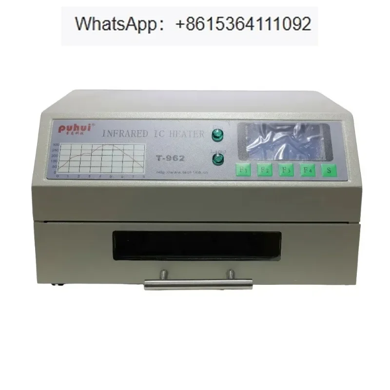 PUHUI T-962 Infrared IC Heater With Smoke Channel Infrared Reflow Soldering Machine BGA SMD Rework Solder Station