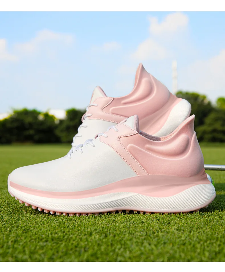 

Обувь для гольфа PGM, женская спортивная обувь с амортизацией и эффектом отскока, противоскользящая женская обувь, водонепроницаемая спортивная женская обувь XZ440