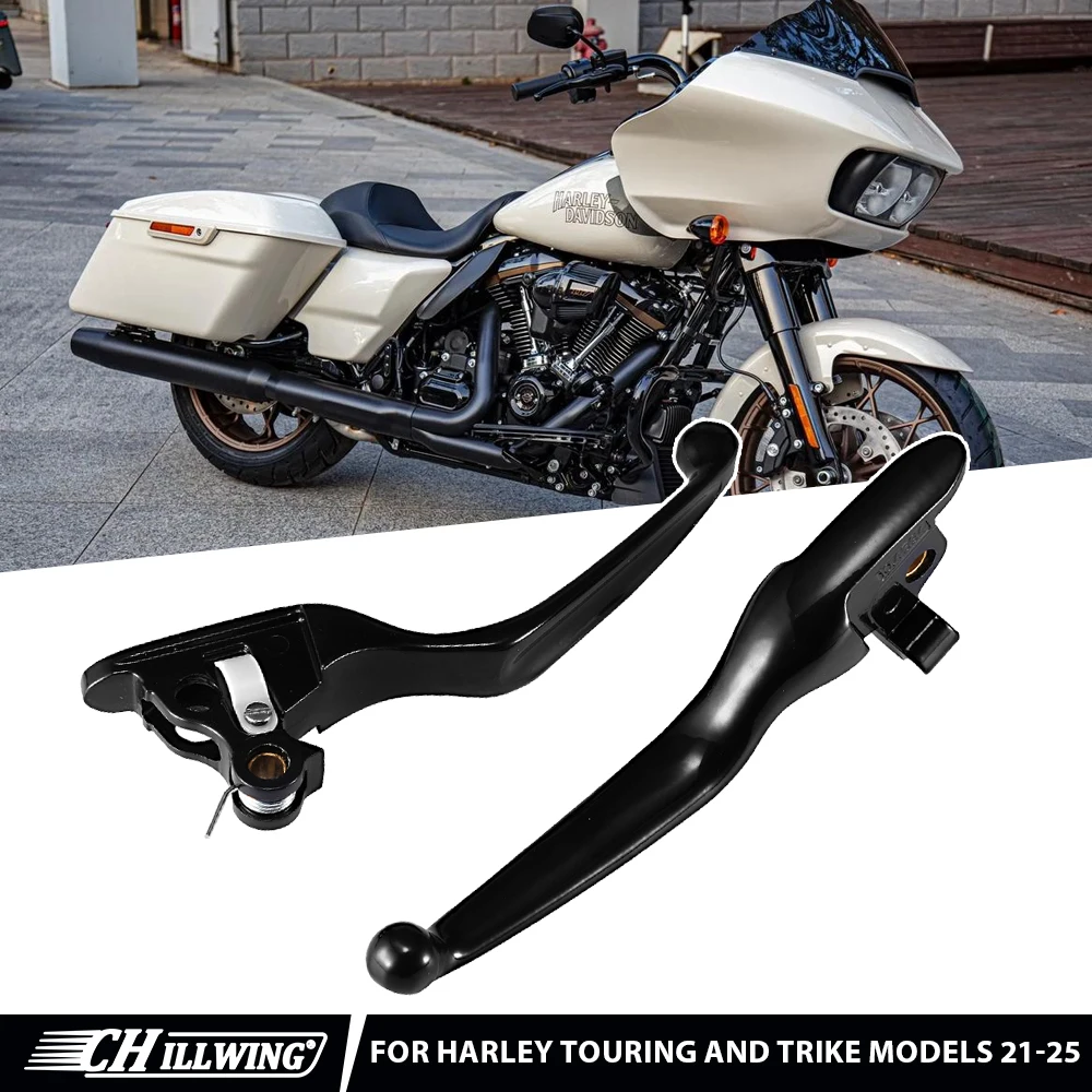 Palancas de Control de Embrague y Freno para Harley Touring 21-23 Road Street Glide 2021-2025 Electra Ultra Road Glide 3 Road King Trike