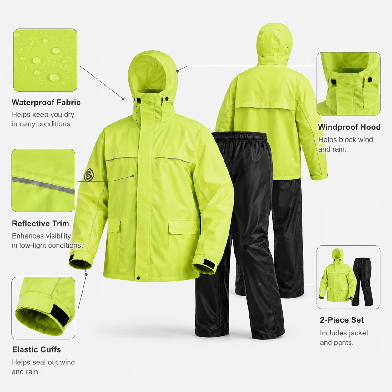 ستار نايت - طقم ملابس واقية من - مراجعة Motorcycle Gear Rain وسعره