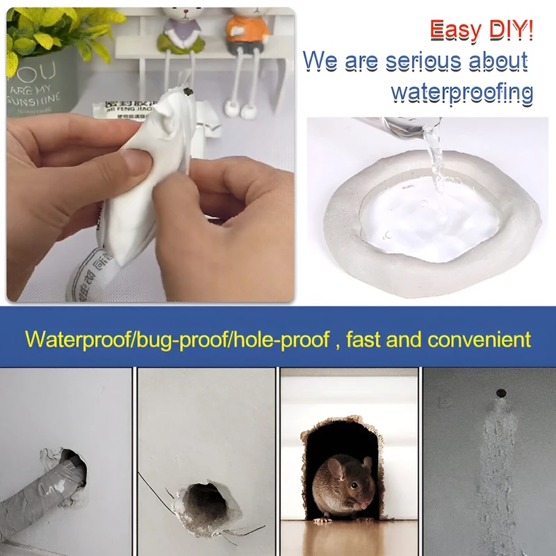Household Filling Empty Insect-proof and Waterproof Wall Sealing Hole Sealing Mud Air Conditioning Hole Mud Plugging Tools