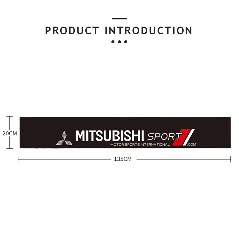 Car Front Rear Windshield Stickers Auto Accessories For Mitsubishi Eclipse Lancer Outlander Pajero ASX Colt I200 Space Triton Ex
