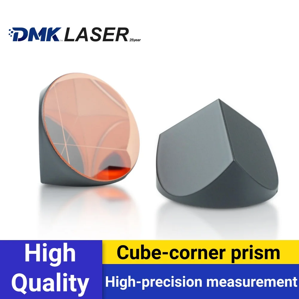 DMK Corner Cube Prism Retroreflector Dia12.7/25.4 for Laser Ranging/Surveying/Optical Alignment High Precision 90° Deviation