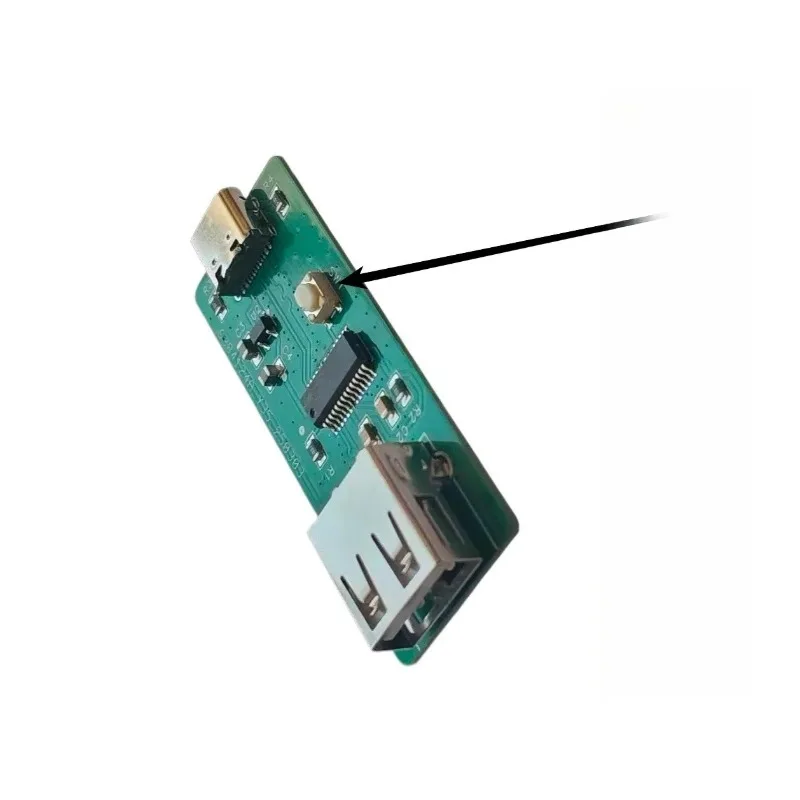 USB Type-A to Type-C Test Circuit Board, Adjustable Mode Switch Data Recording Test Module with Storage Function