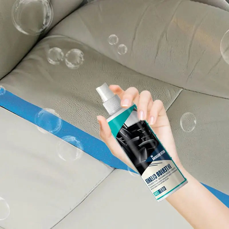 Multifuncional Car Interior Cleaner, Espuma, Automotivo, Ferramentas para Tecido, Assento, Telhado, Traço, 120ml