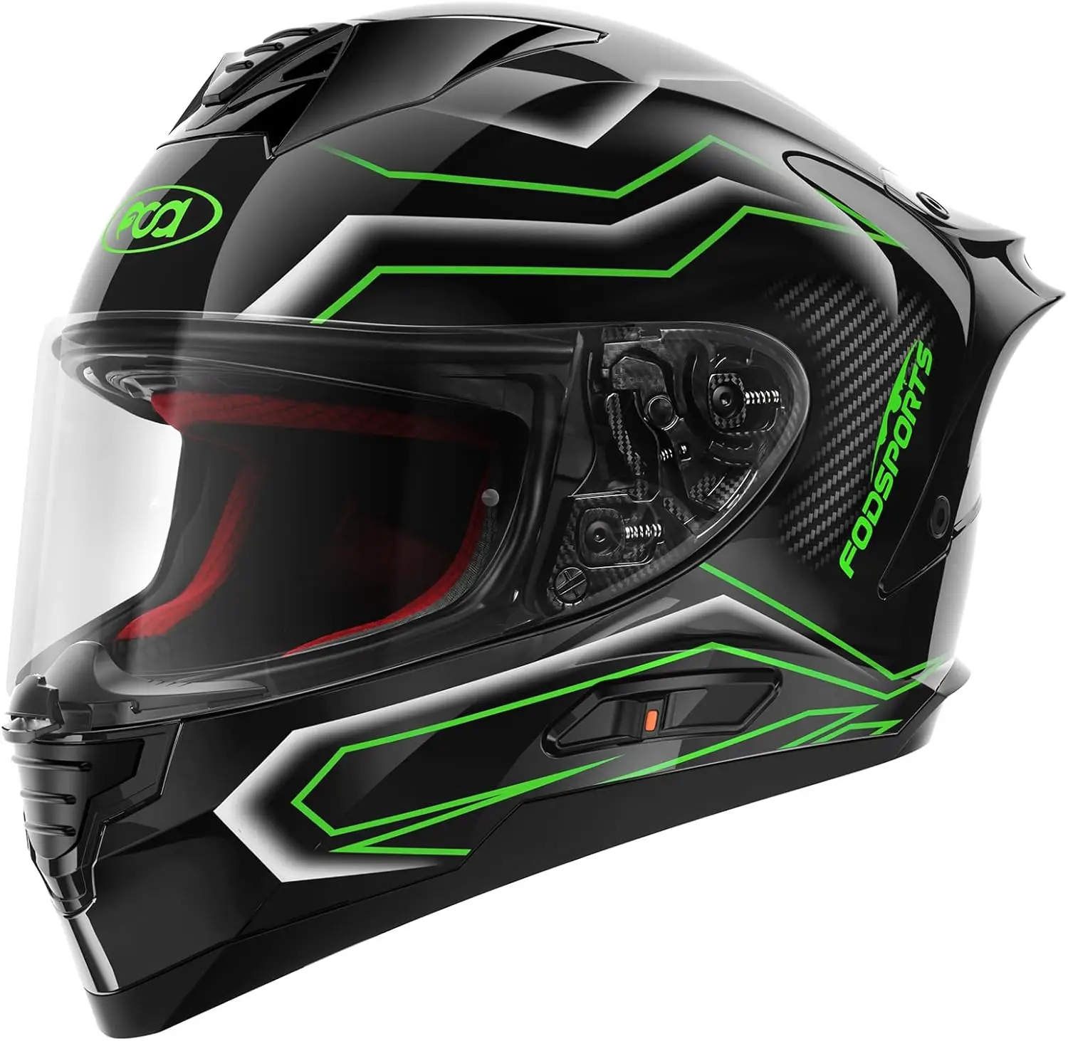 

FS90 Full Face Motorcycle Helmet with LED Rear Light Dual Visor Motorbike Street Bike Integrated Helmet for Adult Men Women DOT