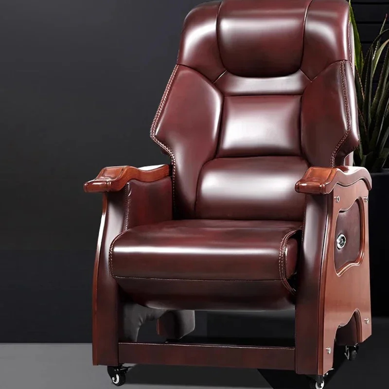 Sedia da ufficio direzionale per computer Designer nordico Sedia da ufficio ergonomica e confortevole in pelle Sillas De Oficina Mobili per la casa