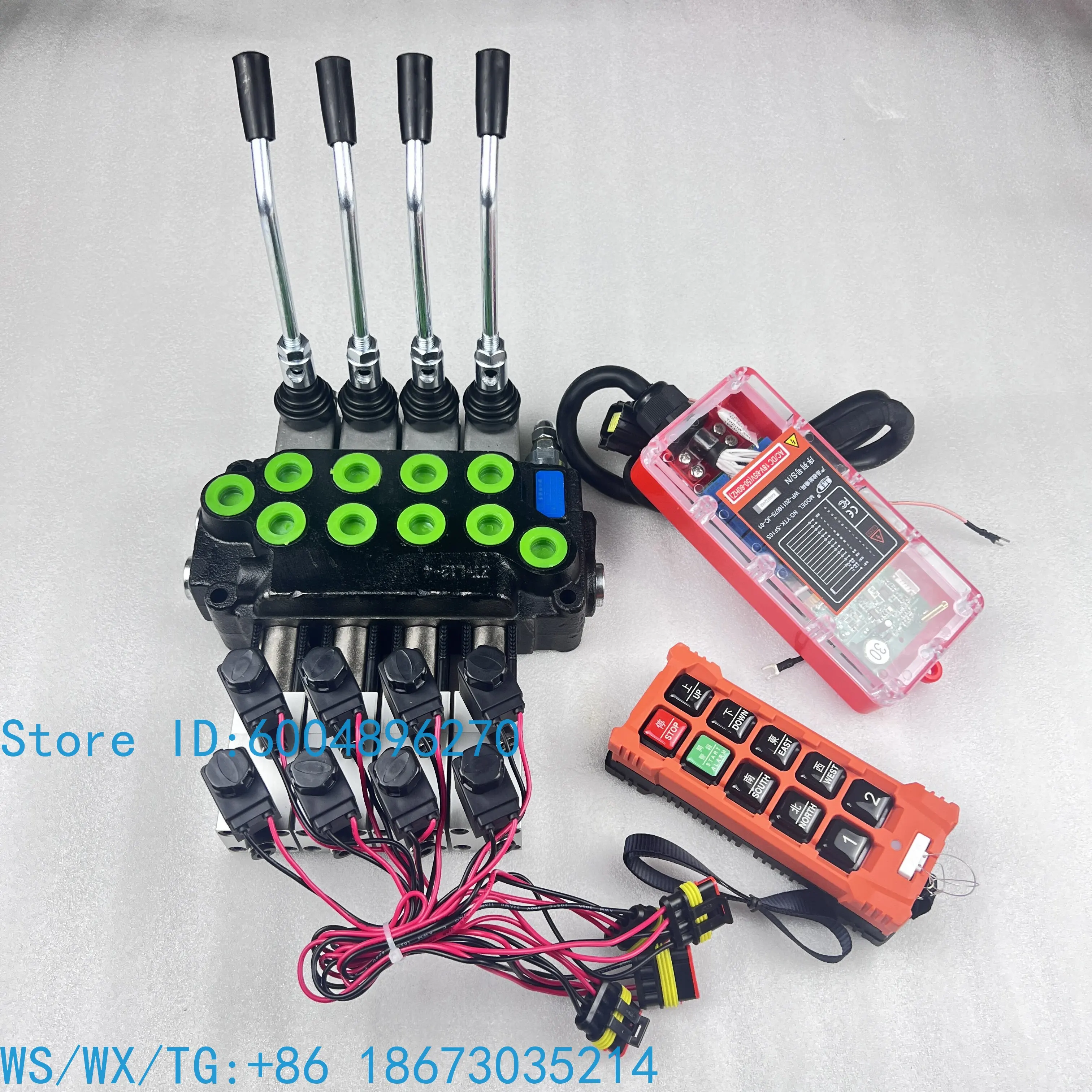 SQZT-12 hydraulic pneumatic control distributor to remote control multi-way valve multi-way directional valve 1-8
