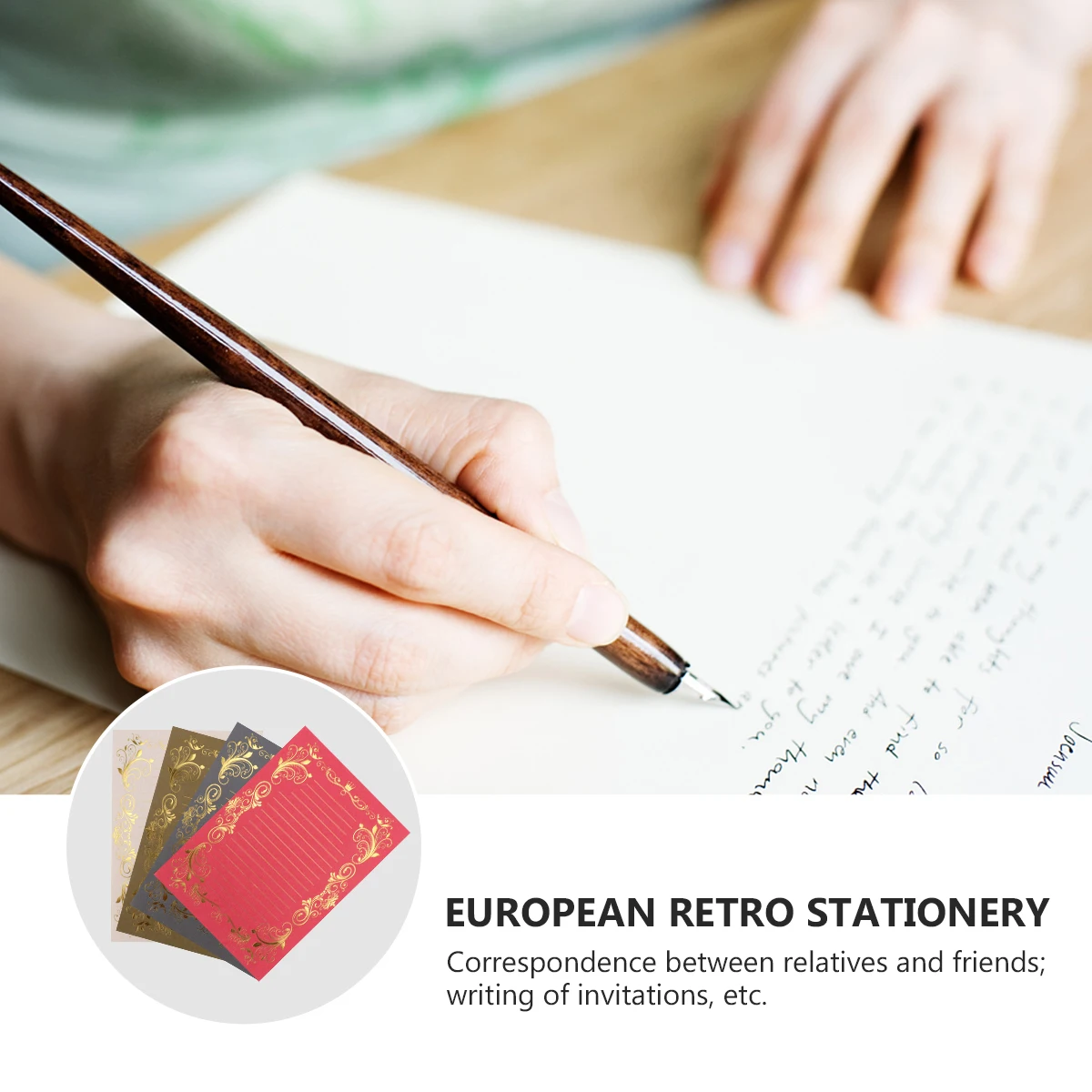 

Vintage Stationery Letter Paper Retro Note Printed Love Writing Creative Smooth Premium Practical Use Handcraft Gifts Beautiful