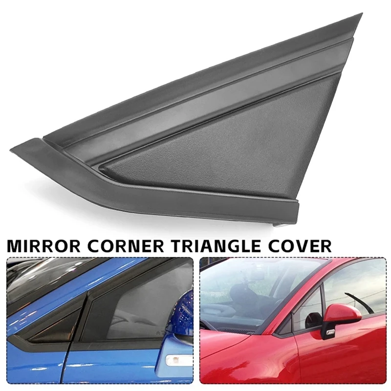 2 PCS Car Front Window Triangle Panel Triangular Decorative Panel 9647011377 96470112777 Black ABS For Citroen C4 04-10